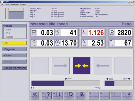 example of vehicle outside set limits